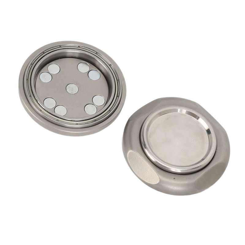 Magnetic Haptic Coin Silent Stainless Steel Flipped Fingertip Toy Rotatable
