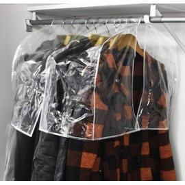 LAMINET C36 Clear 36" Shoulder Coverette-Protect Your Clothes from Dust and Contaminants Plastic Closet Rod Cover