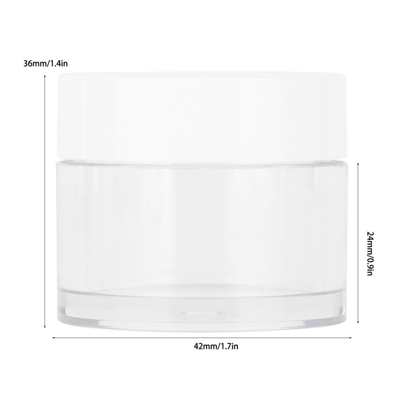 10Pcs 20g Round Empty Container Jar Refillable for Cream Cosmetic