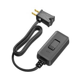 DEWENWILS Plug in Dimmer Switch for Lamp, Table Lamp Dimmer for Dimmable LED/CFL Lights and Incandescent Bulbs, Full Range Slide Control, Extension Cord Dimmer, Black