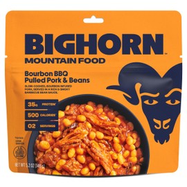 BIGHORN Mountain Food - All In Expedition Pack – contains 6 pouches | 12 servings | 211g Protein | 3,980 Calories – premium freeze dried meals - includes 1 each of our 6 entrees and 1 Insulated Coozie