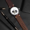 Anbeer Watch Band, Military Style Top Grain Leather, Quick Release
