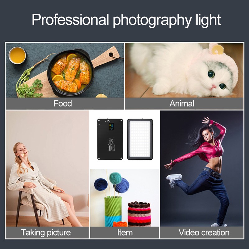 Manbily 8W Fill Light Selfie Camera Lamp with Magnetic Adsorption