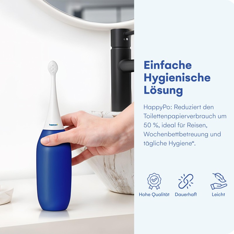 HappyPo Easy Bidet 300ml dark blue 1.00