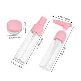 PACKOVE 1Set Mini Travel Spray Bottle Set Refillable Containers for Makeup Hair Spray and Moisturizer Sturdy Design for Facial Mists and Perfumes Portable Travel