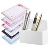 Operitacx Fridge Magnetic Notepads and Pen Holder Set Magnetic Grocery