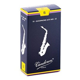 Vandoren SR215 Alto Sax Traditional Reeds Strength 5; Box of 10