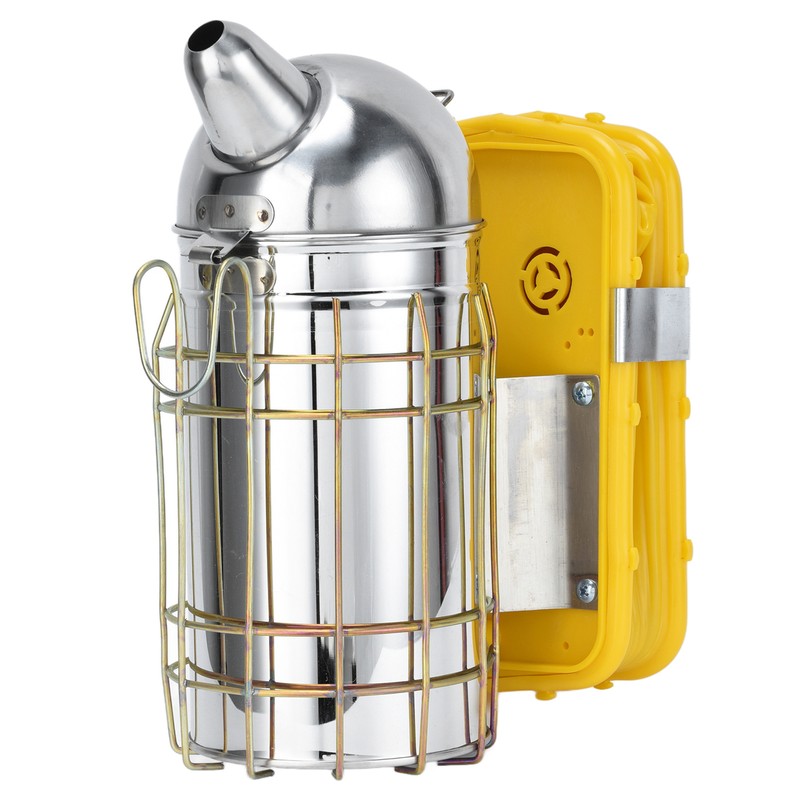 Pointed Beehive Smoker with Heat Protection Board Stainless Steel Bee