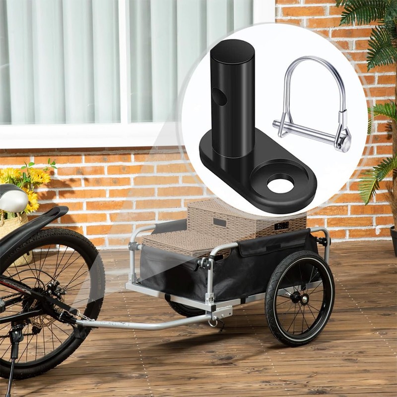 HONGECB Bicycle Trailer Coupler, Bicycle Towing Hitch Trailer Accessories with