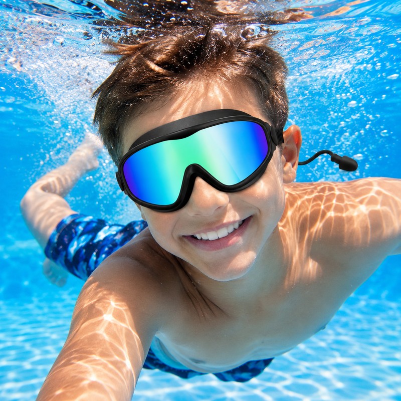 Kids Swim Goggles for Pool and Swim Lessons – 2-Pack