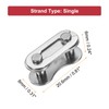 HARFINGTON 4pcs Bicycle Missing Link Half-Link Reusable Steel Bicycle Chain