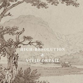 Kizbok Neutral Wall Art Prints Decor Vintage Landscape Sketches Canvas Prints, Rustic Landscape Oil Painting Art Pictures for Bedroom, Farmhouse Wall Decor for Bathroom Bedroom Gallery Home(8" x 10"-UNFRAMED)