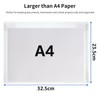 Clear A4 Plastic Wallets 25 Pcs - A4 File Document