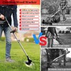 Electric Weed Wacker with Wheel, 21V Cordless Weed Eater with