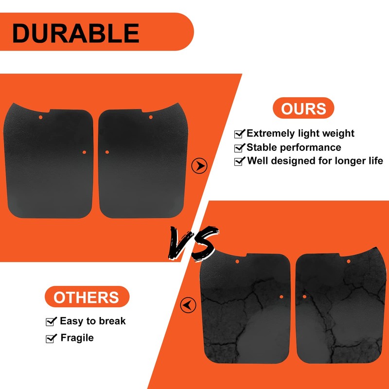 ECOTRIC Mud Flaps Compatible with 1995-2004 Toyota Tacoma 4x4 Prerunner