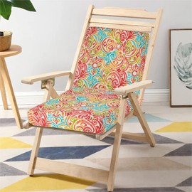 FUNHOME Patio Cushion Covers 22 x 20 x 4 Inch, No Insert! 2 Pack Water Repellent Outdoor Chair Seat Cushion Slip Covers with Zipper and Tie, Replacement Cover Only(Corinthian Dapple)