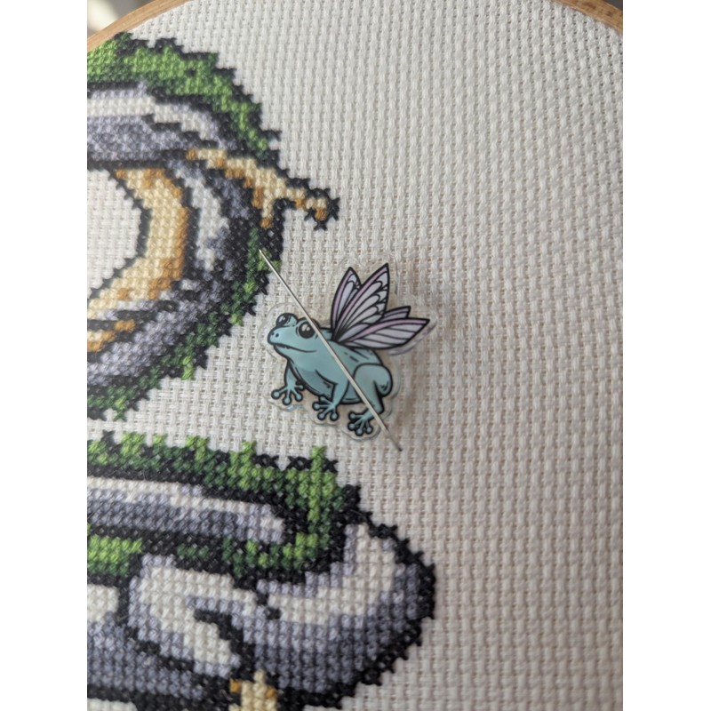 Fairy Frog Acrylic Magnetic Needle Minder