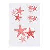 4 x 'Starfish' Temporary Tattoos - Water Resistant, Skin-Safe, Non-Toxic