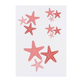 4 x 'Starfish' Temporary Tattoos - Water Resistant, Skin-Safe, Non-Toxic Transfers, Mixed Sizes (TO00059262)