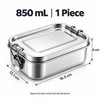 Stainless Steel Lunch Box for Meals & Snacks – Locking