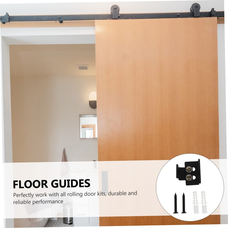 Gadpiparty 2pcs Sliding Closet Door Guides Floor Stopper Hardware for