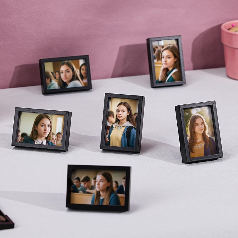 Winlor Small Picture Frames, Mini Size Baby Photo Frame, 2x3'',