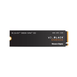 WD_BLACK SN850X 1TB NVMe M.2 SSD, M.2 2280 NVMe SSD, Gaming Expansion SSD, PCIe Gen4 NVMe, High Performance Internal SSD, Read speeds up to 7300 MB/s, Write speeds up to 6,300 MB/s, Black