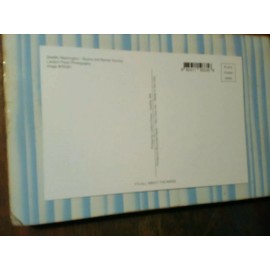 BEAUTIFUL PHOTO POST CARD SEATTLE SPACE NEEDLE & MT RAINIER SEATTLE WA..