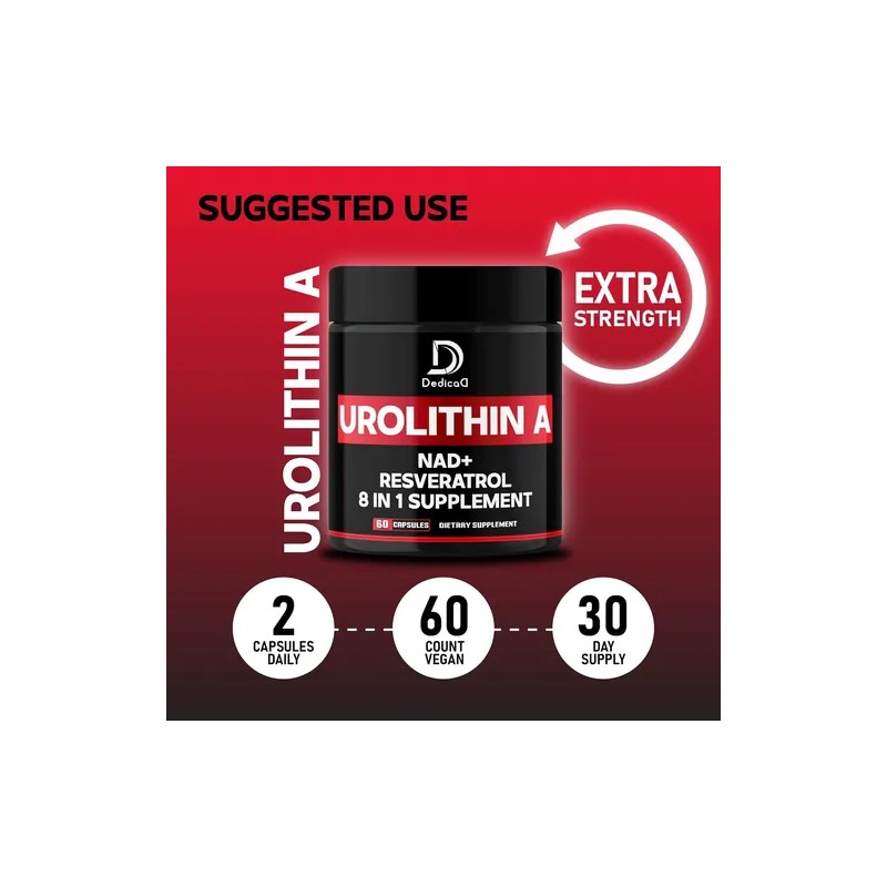 Suplemento Urolitina Antienvejecimiento Salud Cognitiva 60 C