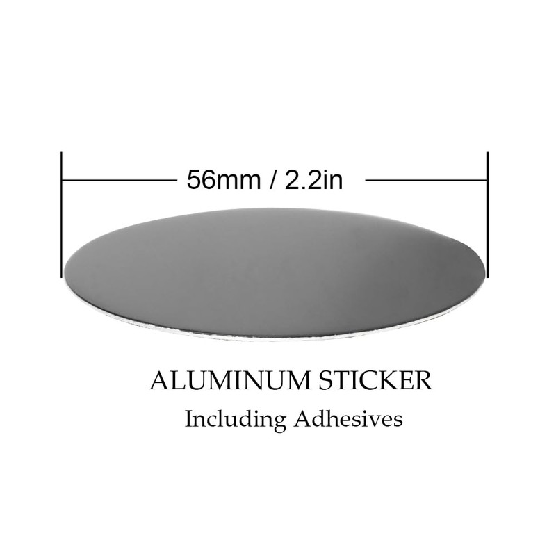 RTRHINOTUNING 4pcs 56mm/2.2in Wheel Center Caps Stickers Black Aluminum Alloy