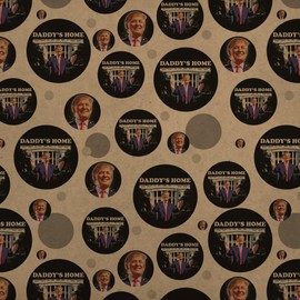 GRAPHICS & MORE Trump's White House Premium Kraft Gift Wrap Wrapping Paper Roll