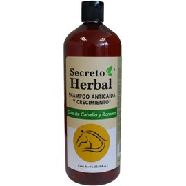 Shampoo de Caballo y Romero, anticaída y cremiento Secreto Herbal. 1 litro