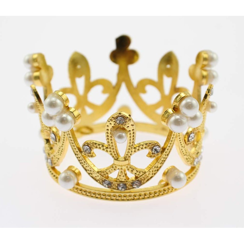 Olive-G Glitter Cute Tiara Crown Hair Accessory Gold