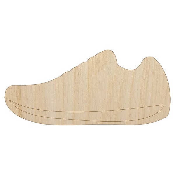 Athletic Running Shoe Unfinished Wood Shape Piece Cutout for DIY