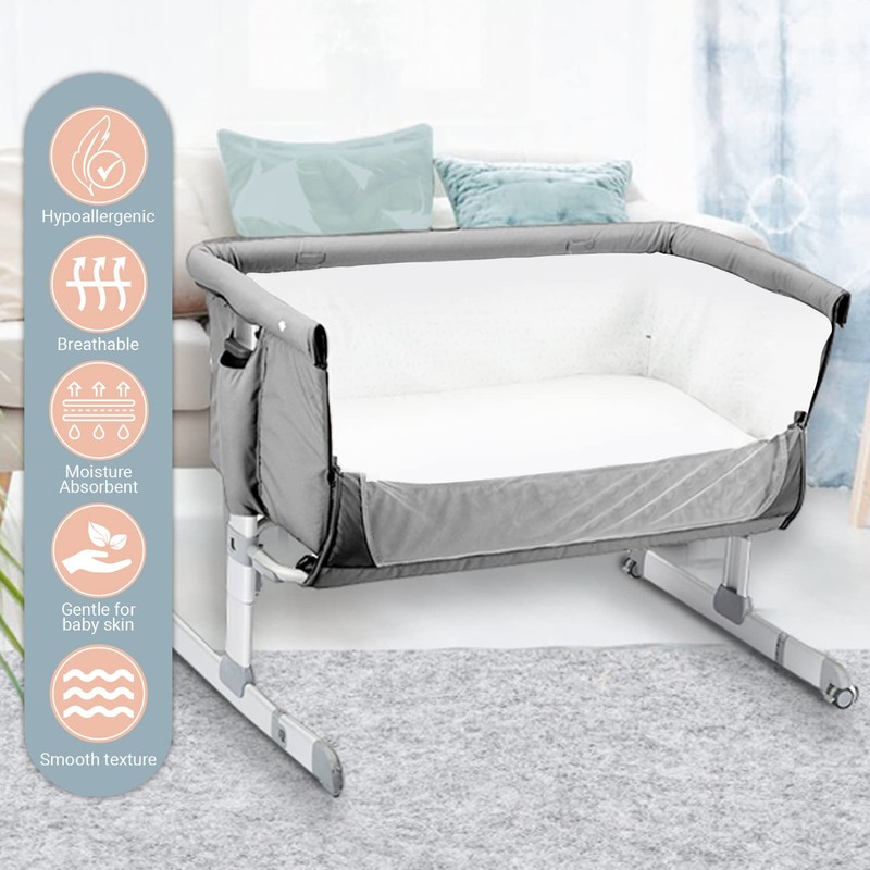 Pizuna 100% Cotton Fitted Travel Sheet White, 400 Thread Count