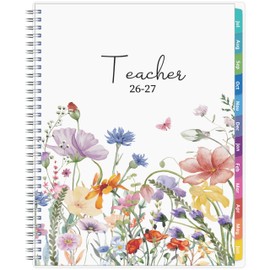 GoiUnlt Teacher Planner 2026-2027, JUL. 2026 – JUN. 2027, Lesson Planner 2026-2027 Academic Year, with Tabs, Thick Paper, 2-Sided Pocket, 8.6″ x 11″ Daily Weekly and Monthly Calendar with 8 Periods