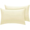 Egyptian Cotton 200 Thread Count Pillow Cases 2 Pack (Cream)