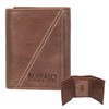 Buffalo David Bitton Parkside Trifold Genuine Leather Wallet for Men,