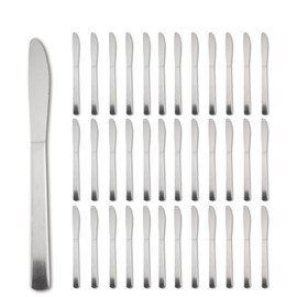 Hansmart 36 PCS Dinner Knifes Set - Windsor Stainless Steel Table Knives 8.7 Inch with Dishwasher Safe Butter Knives,Metal Butter Knofe,Dinner Knife Silverware for Home,Kitchen or Restaurant