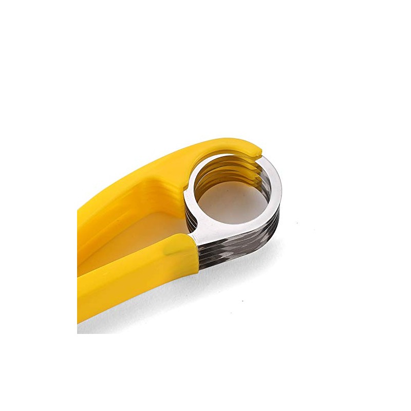 Banana Slicer, PP+Stainless Steel Fruit Vegetable Salad Peeler Kitchen Tool