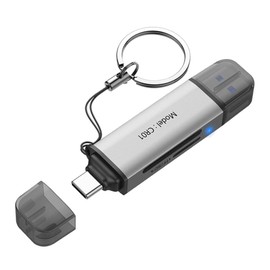 HIKSEMI SD Card Reader, USB 3.2, Up to 100MB/s Ultra High Speed Transfer, OTG Compatible, Type-C 2-in-1 Card Reader, SD/TF Simultaneous Reading/Writing, Compatible with MacBook, Windows PC, Android