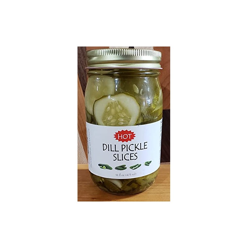 Amish Pickles! 5 flavors! (Hot Dill Pickle Slices)