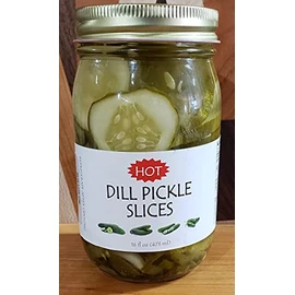 Amish Pickles! 5 flavors! (Hot Dill Pickle Slices)