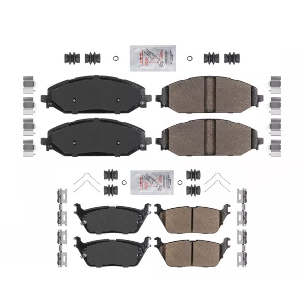 Mac Auto Parts Front & Rear AmeriBRAKES Ceramic Brake Pads