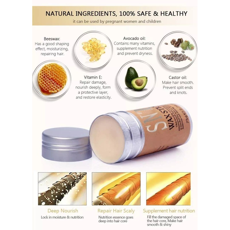 Samnyte Barra De Cera Cabello Unisex 75gr Snte Non-greasy