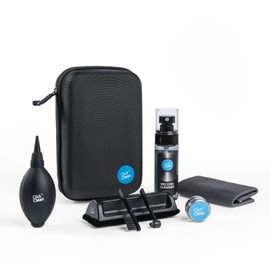 Click Clean 8 in 1 Vinyl Record Cleaning Kit - Velvet Cleaning Brush,Stylus Brush,0.21 oz Turntable Needle Cleaning Gel,2.1oz Cleaning Fluid,Mini-Microfiber Brush,Air Blower,Microfiber Cleaning Cloth