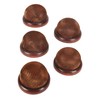 5Pcs Wooden Base Pin Cushion Cute Needle Holder Round Wooden