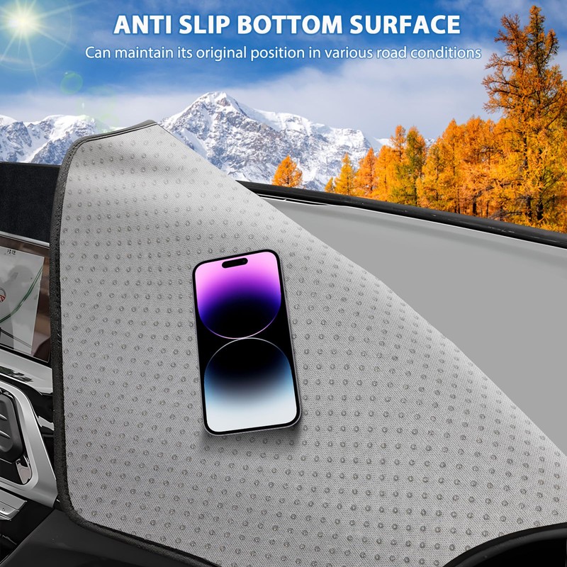 FETUSI Dashboard Cover Mat Compatible with Honda Accord 2013-2017 (LX,