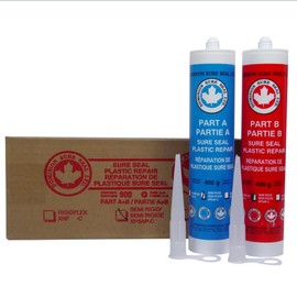 Dominion Sure Seal - Sure Seal Plastic Surgery Semi-Rigid Two-Part Kit - The Ultimate in Plastic Repair, OEM Approved & Used - Restoration on Gouges, Tears, Holes, Scratches - 908 g (2 lbs)