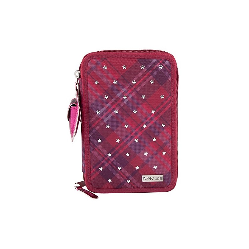 TOPModel 6347 – 3 Pocket Pencil Case, Stars and Stars